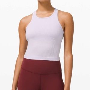 NWT Lululemon Ebb to Street Cropped Tank